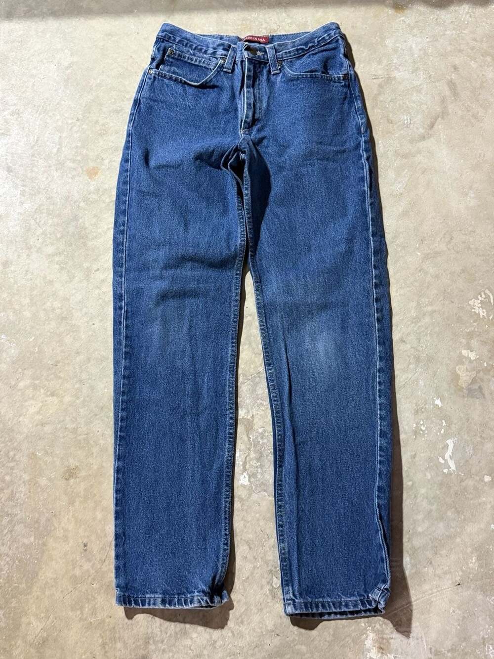 Ely Cattleman Vintage USA Made Blue Denim Straight Leg Jeans 30x32